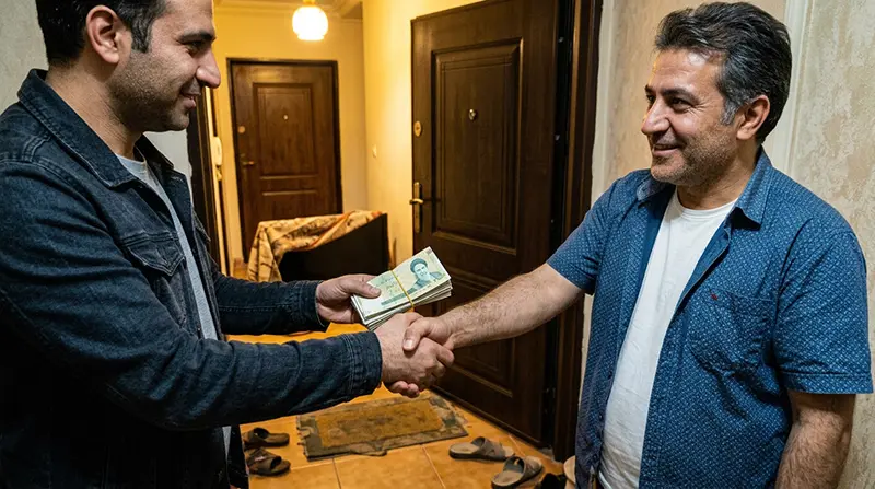 پرداخت نقدی همان روز بابت خرید تلویزیون دست دوم توسط سمساری آفتاب