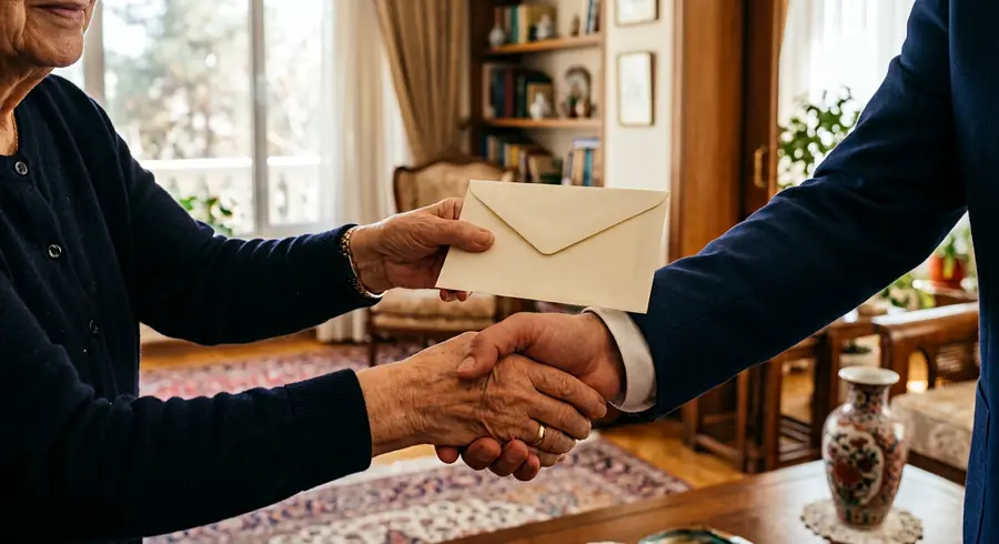 تسویه نقدی سمساری در فرمانیه با پاکت درب منزل مشتری