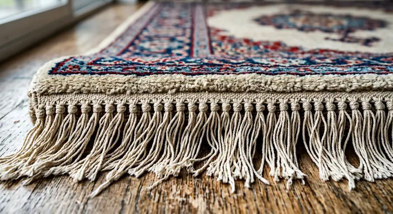 تشخیص فرش دستباف از ماشینی از روی ریشه و شیرازه فرش