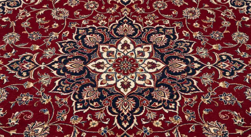 طرح علیا فرش دستباف تبریز با لچک ترنج و شاه عباسی